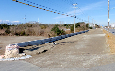 国道150号線原子力発電所関係道路整備事業工事(擁壁工)